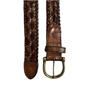 Marshall Fields VTG 90's Braided Leather Belt Size 38